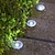 cheap LED Solar Lights-4/8pcs Disk Light Outdoor LED Garden Solar Underground Light Deck Light Spotlight Buried Solar Led Lamp Garden Decoration