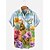 cheap Men&#039;s Shirts-Men&#039;s Shirt Summer Hawaiian Shirt Floral Rabbit Graphic Prints Happy Easter Easter Turndown Blue Street Casual Short Sleeves Button-Down Print Clothing Apparel Fashion Streetwear Designer Soft