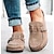 ieftine Mocasini de Damă-Pentru femei Papuci Mărime Plus Size Pantofi desculți În aer liber Zilnic Culoare solidă Vară Toc Drept Vârf rotund Casual minimalism Imitație Piele Loafer Negru Mov Maro