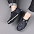 cheap Men&#039;s Slip-ons &amp; Loafers-Men&#039;s Loafers &amp; Slip-Ons Leather Shoes Dress Shoes Dress Loafers Walking Business British Daily Party &amp; Evening Rubber Leather Warm Loafer Black Blue Brown Striped Summer Spring