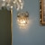 abordables Apliques de pared para interior-luces de pared de interior de cristal latón led estilo nórdico sala de estar tiendas cafés luz de pared de acero 110-240v