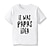 preiswerte 3D-T-Shirts für Jungen-kinderkleidung Jungen T-Shirt Tee Buchstabe Kurzarm Rundhalsausschnitt Baumwolle Kinder oben Casual Modisch Täglich Sommer Weißer Stil 2 4-13 Jahre