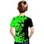 billige guttes 3d-t-skjorter-mote barn tie-dye kortermet t-skjorte mote 3d-trykte fargerike skjorter for gutter og jenter
