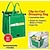 abordables Bolsas de Almacenamiento-Carro de supermercado verde grueso bolsa de compras bolsa de tela de almacenamiento bolso no tejido producto de tv bolsa de agarre