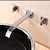 abordables Soporte para pared-grifo mezclador de lavabo de baño montado en la pared cascada, grifos de lavabo generalizados latón vintage 2 manijas grifo de baño de lavado de 3 agujeros con manguera de agua fría y caliente