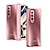 baratos Capa Samsung-telefone Capinha Para Samsung Galaxy Z Fold 5 Z Fold 4 Z Fold 3 Capa Proteção Completa Virar Galvanizado Anti-poeira Cor Sólida PC