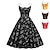 preiswerte Historische &amp; Vintage-Kostüme-Retro Vintage 1950er Vintage Kleid Swing Kleid Flare Kleid Damen Karneval Casual Alltagskleid