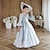 cheap Historical &amp; Vintage Costumes-Gothic Rococo Vintage Inspired Medieval Dress Masquerade Flower Girl Dress Prom Dress Princess Shakespeare Girls&#039; Ball Gown Halloween Wedding Party Wedding Guest Dress