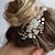 Χαμηλού Κόστους Αξεσουάρ Styling μαλλιών-κρυστάλλινη χτένα για τα μαλλιά της νύφης ασημί στρας νυφικό κλιπ για τα μαλλιά σπινθηροβόλα αξεσουάρ μαλλιών στολίδι για γυναίκες και κορίτσια (ασημί)