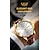 tanie Zegarki kwarcowe-Męskie Kwarcowy Luksusowy Biznes Zegarek na rękę Analog Świecący Kalendarz Tydzień randkowy WODOSZCZELNOŚĆ Skóra PU Zobacz