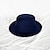 voordelige Feesthoeden-hoed Wol / Acryl Fedorahoed Formeel Bruiloft cocktail Koninklijke Ascot Eenvoudig Klassiek Met Pure Kleur Helm Hoofddeksels