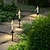 baratos Luzes e lanternas de caminho-4 peças luz de vela solar de dupla finalidade com castiçais à prova dwaterproof água led lâmpada solar para decoração de caminho de gramado de jardim ao ar livre