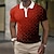 billiga pikétröja för män-Herr POLO Shirt Golftröja Grafiska tryck Geometri Nedvikt Röd grön Svart Gul Rubinrött Blå Utomhus Gata Kortärmad Mönster Kläder Mode Designer Ledigt Andningsfunktion