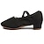 Недорогие Обувь для балета-sun lisa женские балетки бальные туфли для тренировок и выступлений тренировочный каблук толстый каблук резиновая подошва на шнуровке резинка для взрослых черный