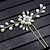 preiswerte Haarstyling-Zubehör-Kristall Braut Hochzeit Haarkamm Silber Strass Braut Haarspange funkelndes Haarteil Edelstein Haarschmuck für Frauen und Mädchen (Silber)