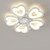 olcso Mennyezeti ventilátoros lámpák-LED-es mennyezeti ventilátorok szabályozható távirányítóval, virágmintás, süllyesztett mennyezeti lámpa akril lámpaernyő csillár hálószoba nappali
