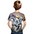 billige guttes 3d-t-skjorter-mote bokstavmønster trykt kortermet t-skjorte mote 3d trykte fargerike skjorter for gutter og jenter