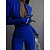 cheap Women&#039;s Jumpsuits-Women&#039;s Jumpsuit Zipper Letter Stand Collar Streetwear Street Sport Regular Fit Long Sleeve Black Blue Khaki S M L Summer