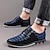 cheap Men&#039;s Oxfords-Men&#039;s Oxfords Derby Shoes Leather Shoes Dress Shoes Walking Business Casual British Gentleman Office &amp; Career Party &amp; Evening Rubber Leather Warm Slip-on Silver Wine Blue Striped Summer Spring