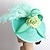 baratos Chapéus e Fascinators-Fascinadores Sinamay Casamento Kentucky Derby coquetel Retro Casamento Com Penas Floral Capacete Chapéu