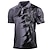 voordelige herenpolo&#039;s met knopen-Voor heren POLO Shirt Golfshirt camouflage Strijkijzer Wijn Licht Bruin blauw Groen 3D-afdrukken Straat Dagelijks Korte mouw 3D Button-omlaag Kleding Modieus Casual Ademend Comfortabel