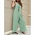 cheap Women&#039;s Jumpsuits-Women&#039;s Jumpsuit Pocket Solid Color U Neck Streetwear Home Street Regular Fit Strap Black Navy Blue Green S M L Summer
