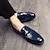 Χαμηλού Κόστους Ανδρικά Φορετά &amp; Μοκασίνια-ανδρικό φόρεμα penny loafers &amp; slip-ons plus size λουστρίνι επαγγελματικά loafers γάμου μαύρο μπλε πτώση