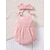 cheap Rompers-Pink article pit girls condole belt clothes