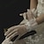 olcso Történelmi és vintage jelmezek-elegáns 1950-es évek 1920-as évek kesztyűje menyasszonyi gatsby női esküvői parti / báli kesztyű