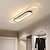 abordables Luces de techo-Lámpara de tira led, luz de techo de montaje empotrado de aleación de aluminio, lámpara de techo de 25 cm para sala de estar, pasillo