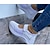 billige Sneakers til kvinder-Dame Kondisko Plus størrelse Slip-on sneakers Komfort Sko udendørs Daglig Helfarve Sommer Kile Hæl Rund Tå Afslappet Net Nylon klæbelukning Hvid Lys pink Rød