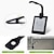 cheap Reading Lights-Reading Light Rechargeable / Multi-shade / Eye Protection Modern Contemporary Built-in Li-Battery Powered For Bedroom / Study Room / Office ABS
