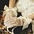 tanie Kostiumy historyczne i vintage-eleganckie rękawiczki ślubne 1950 1920 wielki gatsby damskie rękawiczki na wesele/wieczor balowy