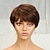 cheap Human Hair Capless Wigs-Natural Short Bob Pixie Cut Wigs For Black Women Straight Colored Human Hair With Bangs  Natural Brazilian Hair