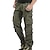 cheap Trousers &amp; Shorts-Men&#039;s Cargo Pants Hiking Pants Trousers Outdoor Ripstop Breathable Comfortable Wear Resistance Bottoms Black Army Green Cotton Fishing Camping / Hiking / Caving 29 30 31 32 33