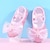 cheap Ballet Shoes-Girls&#039; Ballet Shoes Performance Training Glitter Crystal Sequined Jeweled Contemporary Flat Flat Heel Round Toe Elastic Band Children&#039;s Pink Blue