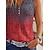 cheap Tank Tops-Women&#039;s Tank Top Red Green Button Print Graphic Striped Casual Sleeveless V Neck Basic Regular S
