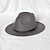 voordelige Feesthoeden-hoed Wol / Acryl Fedorahoed Formeel Bruiloft Eenvoudig Klassiek Met Metalen gesp Pure Kleur Helm Hoofddeksels