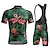 cheap Men&#039;s Clothing Sets-21Grams Men&#039;s Cycling Jersey with Bib Shorts Short Sleeve Mountain Bike MTB Road Bike Cycling Dark Grey Black White Graphic Flamingo Bike Clothing Suit 3D Pad Breathable Moisture Wicking Quick Dry