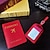 billiga korthållare &amp; fodral-PU-läder multifunktionell passhållare reseplånbok pass och vaccinkortshållare kombinerat tryckt läder passport plånboksfodral