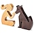 levne Sochy-mazlíčka pes památník dárek dřevěná řezba pes kreativní dekorace dřevořezba ozdoba ruční práce nordic ornament