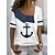 cheap Tees &amp; Tank Tops-Women&#039;s T shirt Tee White Graphic Print Short Sleeve Daily Weekend Basic V Neck Regular Painting S
