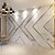cheap Wallpaper-Geometric Stripes Wallpaper Mural White&amp;Gold Stripes Wall Covering Sticker Peel and Stick Removable PVC/Vinyl Material Self Adhesive/Adhesive Required Wall Decor for Living Room Kitchen Bathroom