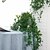billige Kunstige blomster-1 stk stedsegrøn plante hængende dekoration rattan kunstig fem-blads rattan plast plante dekoration er anvendelig til indendørs og udendørs væghængende dekoration