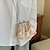 Χαμηλού Κόστους Τσαντάκια &amp; Βραδινές Τσάντες-Γυναικεία τσάντα βράδυ Τσάντες συμπλέκτη PU δέρμα Γραφείο Καθημερινά Πάρτι πριν το Γάμο Αναπνέει Ανθεκτικό Συμπαγές Χρώμα Λευκό Ανθισμένο Ροζ