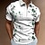 levne 3D polo na zip-Pánské Polo trička Havajské pólo ulice Ležérní Přehnutý Čtvrtletní zip Krátký rukáv Módní Na běžné nošení Květinový Zip Čtvrtletní zip Jaro léto Běžný Bílá Hnědá Trávová zelená Polo trička