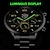 preiswerte Quarz-Uhren-Männer Quarzuhr Mode Luxus Casual Analog Armbanduhren mit Armband Set Schwarz Business Herren Edelstahl Uhren Herren Uhrenset