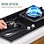 cheap Kitchen Cookware-4pcs Reusable Gas Range Protector Gas Stove Burner Safe Non-Sticky and Easy to Clean Teflon Glass Fiber Black Protective Pad for Cleaning Kitchen Tools