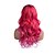 billige Parykker-lange krøllete bølgete ombre rød rosa parykker for kvinner syntetisk naturlig midtdel daglig fest halloween cosplay parykk med parykkhette 21
