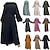お買い得  アラビアイスラム-女性用 ドレス アバヤ 宗教 サウジアラビア語 アラビア語 イスラム教徒 ラマダン 大人 コート ドレス